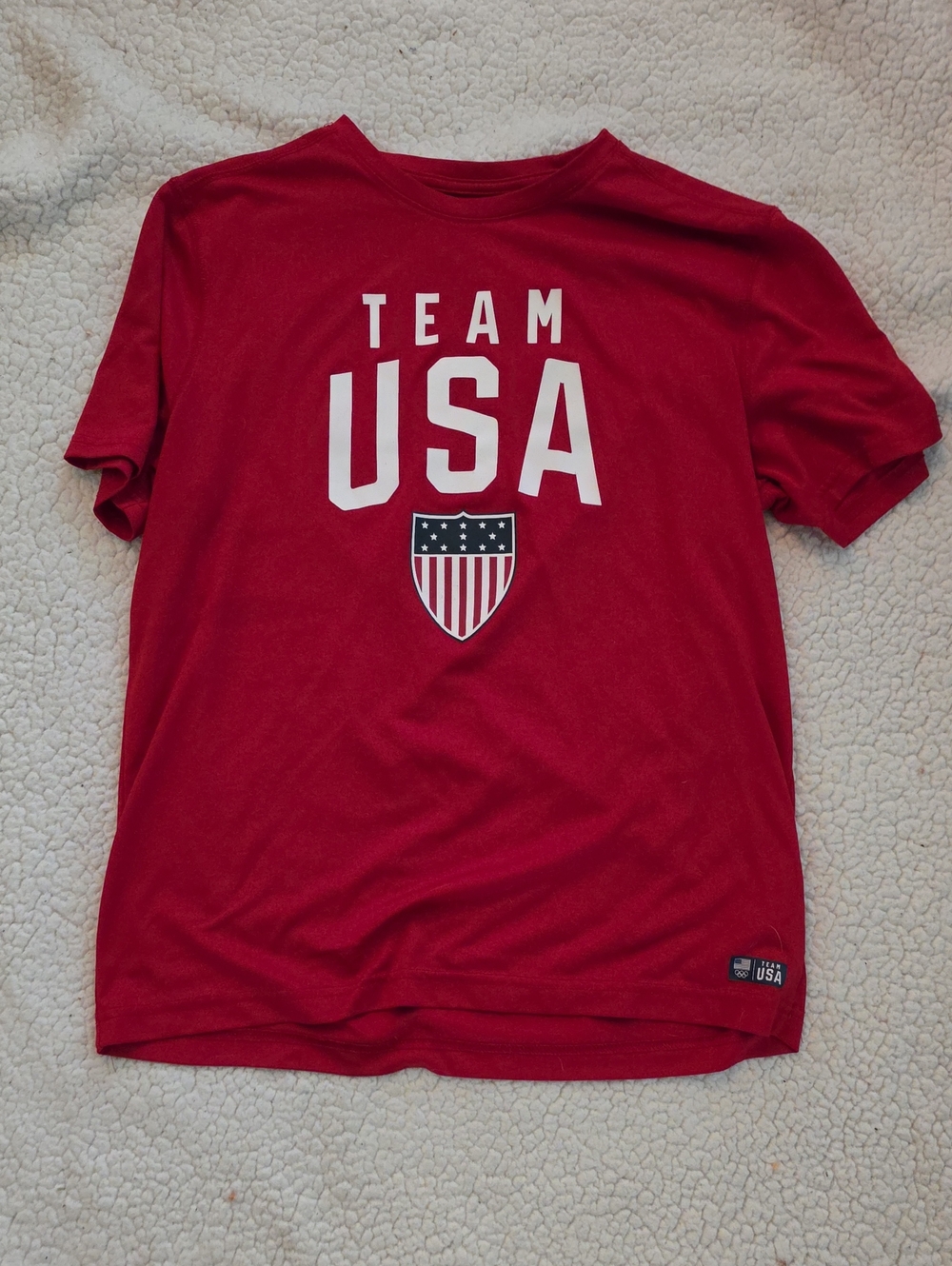 Team Apparel Red USA Graphic Short Sleeve Tee